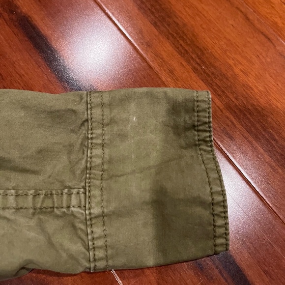 J.Crew Olive Green Dress‎ Cargo Button Front Utility Long Sleeve Lyocell Size 0 - Picture 5 of 8